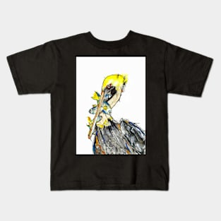 Pelican's Successful fishing day. Kids T-Shirt